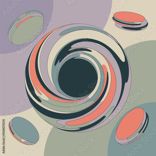 Abstract smooth transitions background