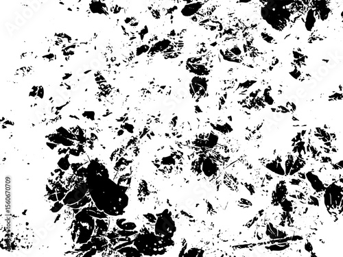 Rustic grunge texture with grain and stains. Abstract noise background. PNG graphic illustration with transparent background.