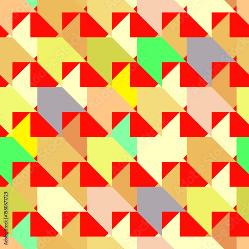 Vector - pied-de-poule seamless pattern, colored template.