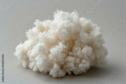 Cotton wool on white background, White cotton balls on a white background.