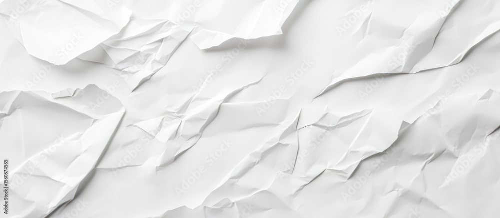 Obraz premium Crumpled white paper texture (2)