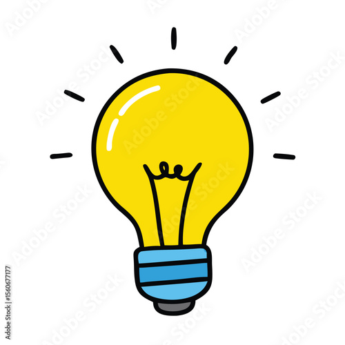 Light Bulb Idea Icon - Innovation & Creativity Symbol