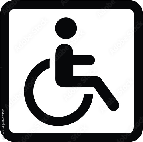Accessible Symbol Sign for Wheelchair User Access