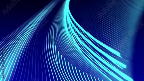 A blue and white striped background with a blue line in the middle