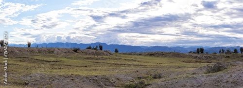 panoramic view of the mountain landscape Tatacoa Desert