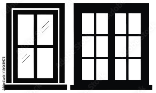 window on white