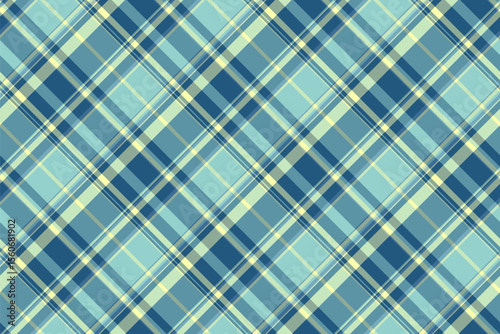 Classic plaid pattern in cool tones of blue and beige, offering a timeless and versatile texture. Ideal for backgrounds, textiles, or adding a refined touch.
