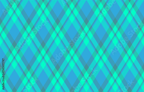Argyle pattern of geometric rhombus. Harlequin check wallpaper design. Classic diamond shaped textile material for web background, print fabric clothing, sweater, wrapping paper, gift card, invitation