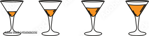 Beer and wine glass set for party celebration with drinks and crystal mugs on white background