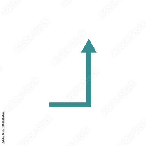 L-shaped upward arrow – Angular rise with clear direction change. Great for process mapping