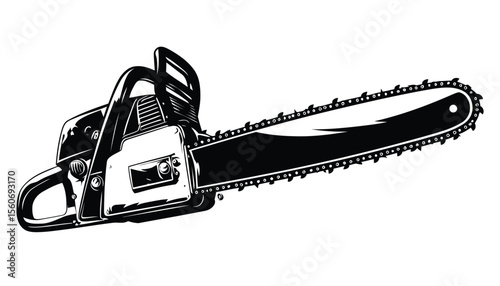 Professional Chainsaw with Long Bar for Heavy Duty Cutting Tasks