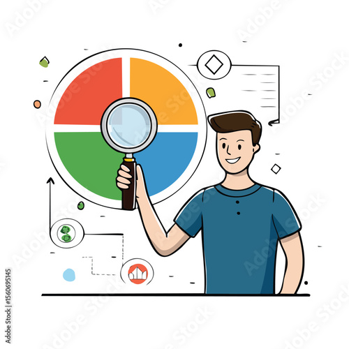 Office workers looking at board with graphs and charts - teamwork, report presentation. Vector,achievement, believe, brainstorm, conference, corporate, crisis, graph, graphic, infographic, job, 