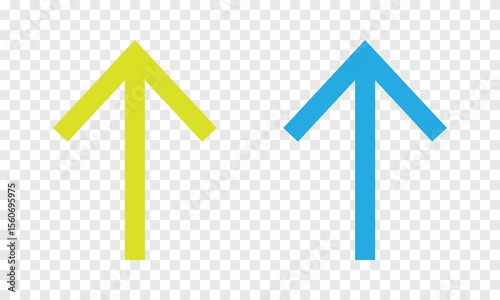 Green Upward Trend Arrow Indicating Growth and Success,