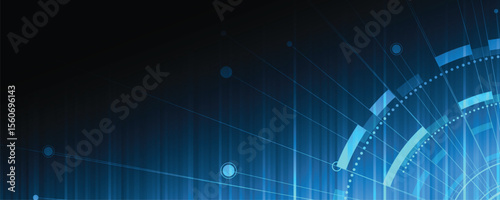 Abstract circuit board pattern technology concept background