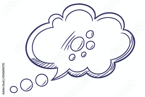 Handwritten doodle in the form of speech bubble. Illustration.anxiety, brainstorming, comment, complexity, confused, confusion, curve, despair, difficult, distress, doodle, doubt, emotion, expression,