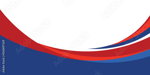 abstract business banner background with red and blue gradient color.eps10