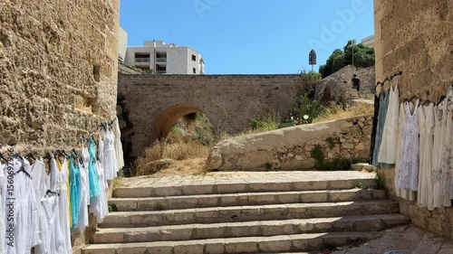 Cinematic Footage of Polignano a Mare – Coastal Town with Historic Architecture and Cliffside Views, Apulia, Italy