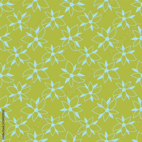 multicolor exotic hand drawn floral seamless pattern