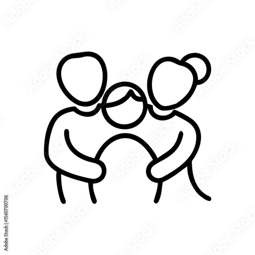 Family icon representing love, togetherness, and belonging