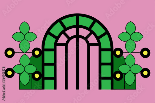 Elegant Garden Archway Design A Charming Entrance to Tranquil Green Spaces