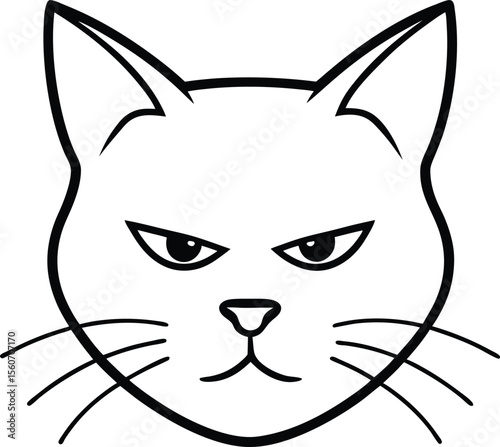 vector illustration of a cat