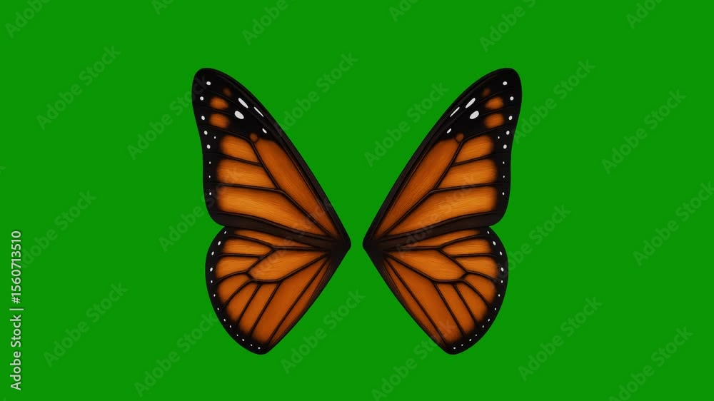  monarch butterfly green screen animated chromakey expression composition style backgrounds figure motion creative elements design illustration movement