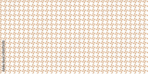 Golden vector seamless pattern with small diamond shapes floral silhouettes. Simple texture.