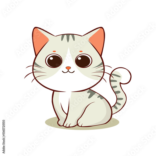 anime cartoon characters cute cats in spring pictures, happy cute, art, animals, kittens, pets, graphics, cats