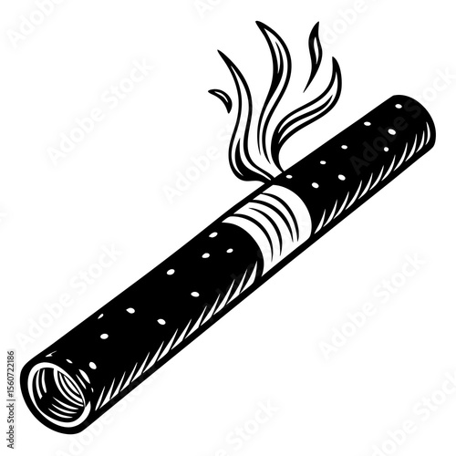 smoking cigar vector illustration