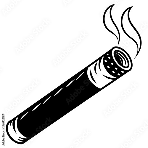smoking cigarette vector illustration