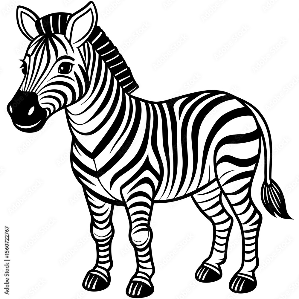Obraz premium zebra vector illustration
