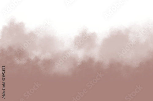 Realistic brown smoke or fog on a transparent png background. Overlaying a texture of rising smoke or sand.