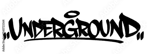 Underground graffiti tag in bold black spray paint with drips. Transparent background. Raw and gritty urban style with deep masculine sigma identity.