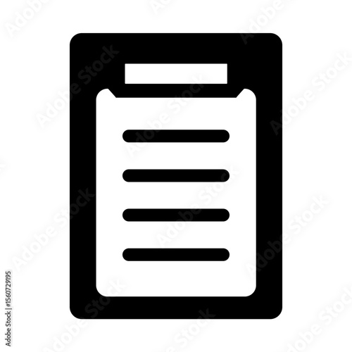 バインダー、書類、資料のシルエットアイコン