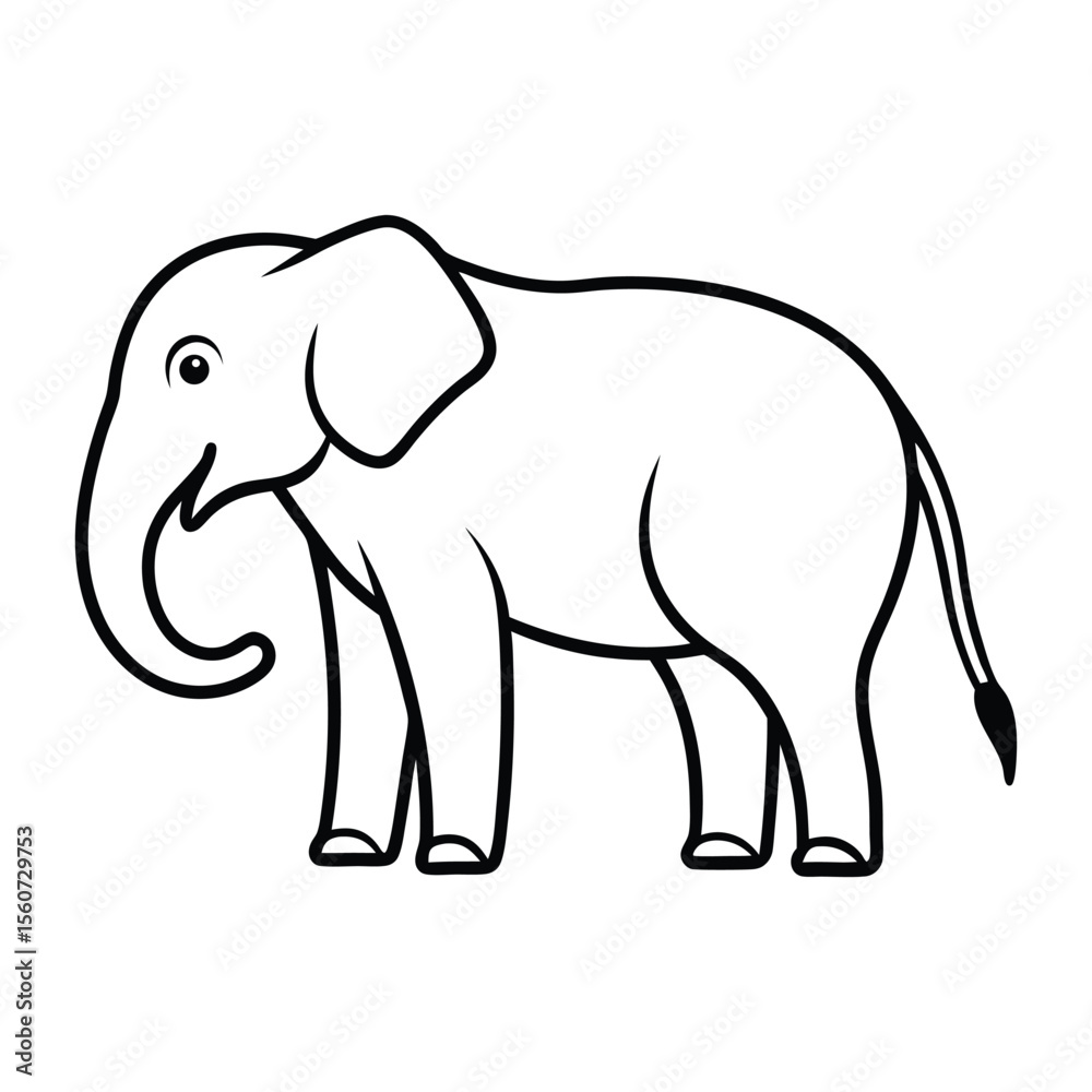 Obraz premium elephant vector illustration