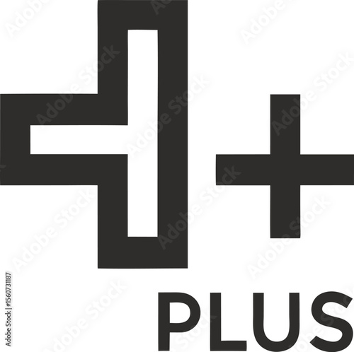 Modern Plus Sign Logo for Healthcare and Medical Brands