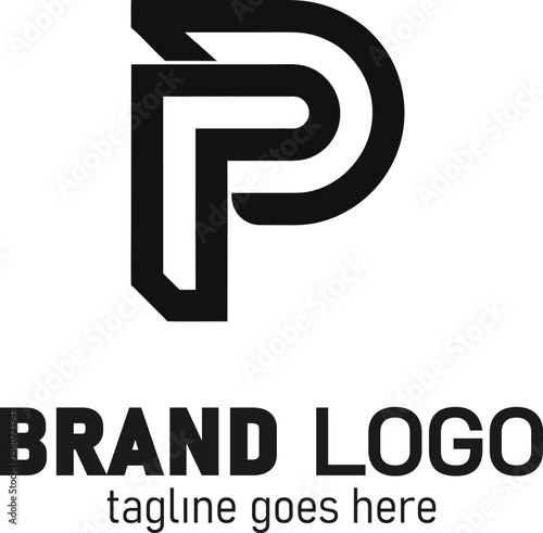 Letter P Logo Design – Modern and Stylish Vector Monogram Featuring the Letter P, Ideal for Business Branding, Personal Identity, Corporate Logos, and Minimalist Creative Design