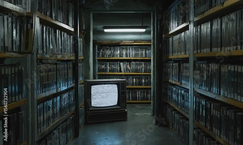exploring the essence of vintage VHS with static and retro artifacts
