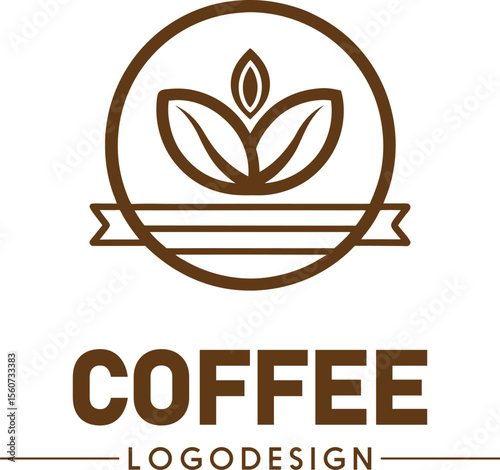 Coffee logotype symbol, coffee shop logo design, espresso icon, cafe branding, hot beverage logo, coffee cup emblem, modern coffee brand identity, barista icon, aromatic coffee logo