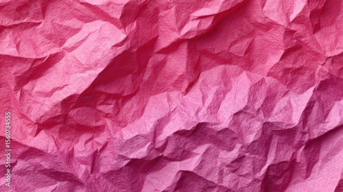 Wallpaper Mural Layers of crumpled pink paper create a vibrant and textured background. The varying shades and contours add depth, perfect for artistic projects and design elements. Torontodigital.ca