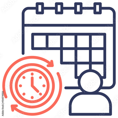 Habits Dual Tone Icon