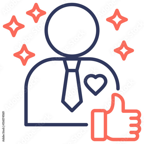 Good Attitude Dual Tone Icon