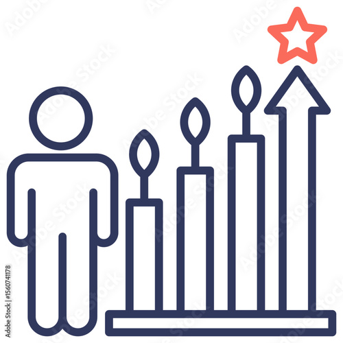 Personal Growth Dual Tone Icon