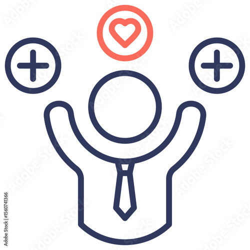 Positive Attitude Dual Tone Icon