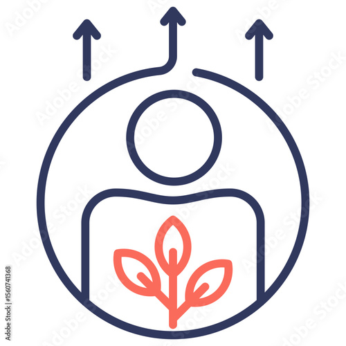 Self Improvement Dual Tone Icon