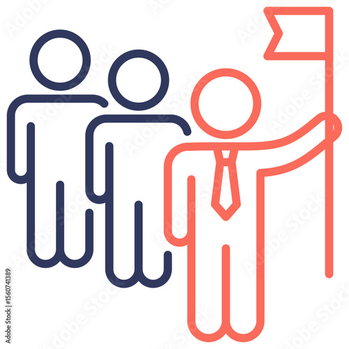 Leadership Dual Tone Icon