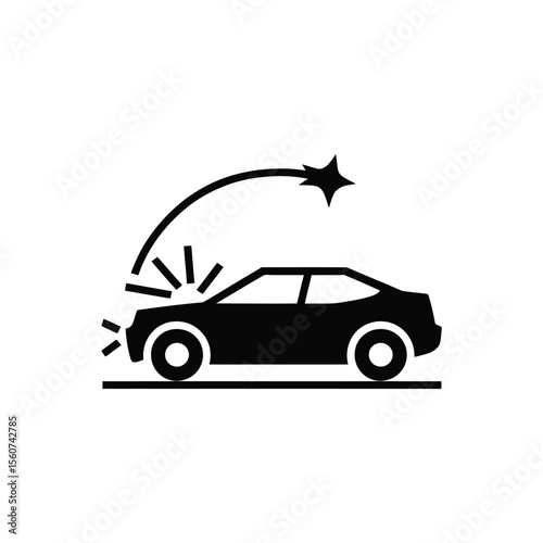 Car accident icon