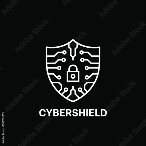 Cybersecurity shield icon