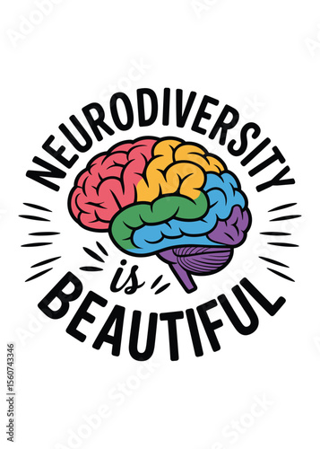 Autism Typography T-Shirt Design