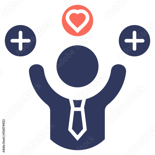Positive Attitude Mixed Icon